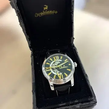 [ 새상품급/한정판 ] Orobianco 자동 손목시계 다크 그린/실버