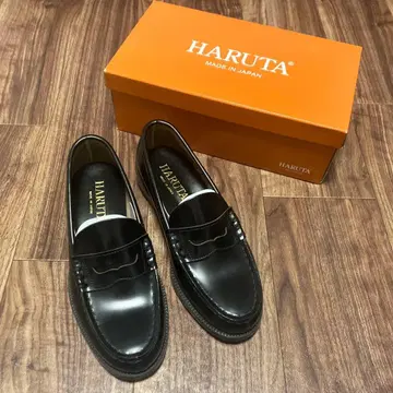 미사용 새상품 HARUTA 로퍼 906 블랙 24.5cm