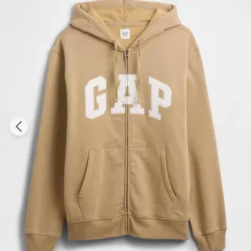 GAP 릴랙스 GAP 로고 집업 후드티 모하비 M