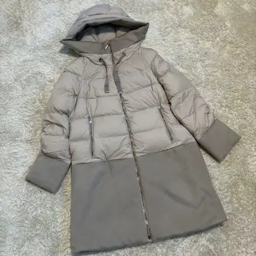 컨디션 최상 MOORER NOREYA 캐시미어 절개 다운 코트 42