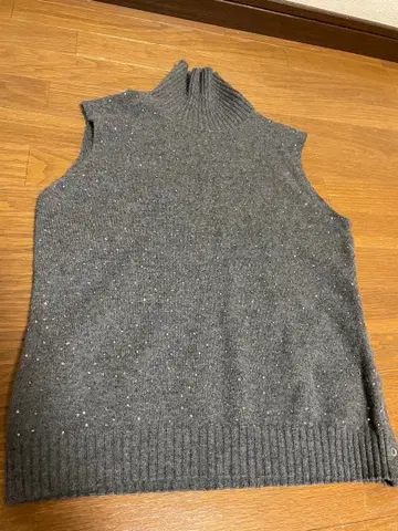 [ 치비디니 ] 슬리브리스 터틀넥 스웨터 캐시미어 100%