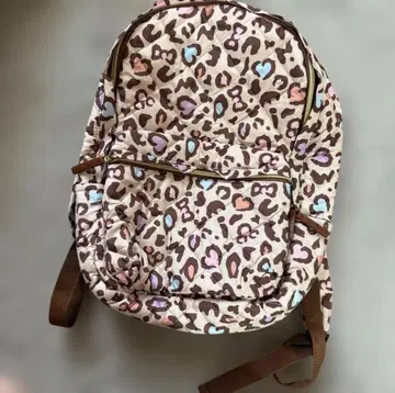 디즈니 백팩 토트백 레오파드 리본 한정판 미사용