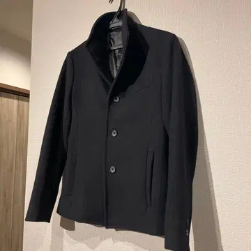 BLACK by VANQUISH 블랙 울 코트