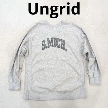Ungrid 언그리드 빅 실루엣 로고 맨투맨