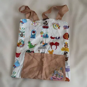 디즈니 리조트 에이프런 파크 패턴 미키 미사용