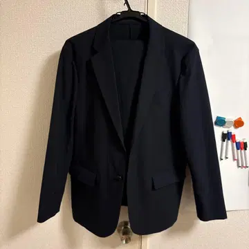 유니클로 테일러드 자켓 셋업 네이비 M