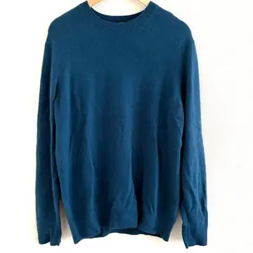 UNIQLO 유니클로 크루넥 캐시미어 니트 블루