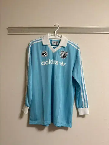 adidas 스카이블루 롱 슬리브 셔츠 론T 긴팔