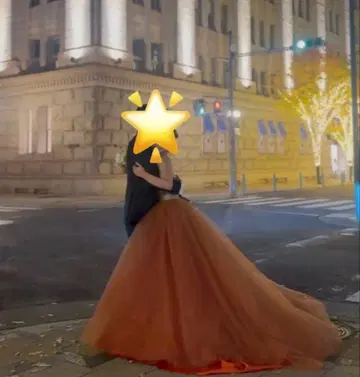 [ 새상품급 ] YNS 컬러 드레스 오렌지