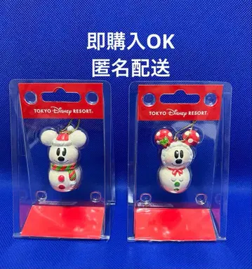 도쿄 디즈니 리조트 미키 & 미니 눈사람 크리스마스 오너먼트