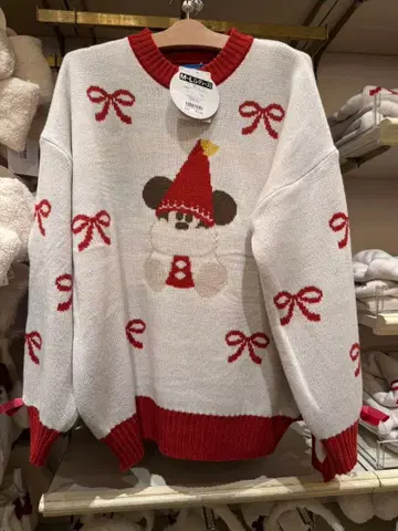 릴린린 스웨터 디즈니 크리스마스 2025 리본