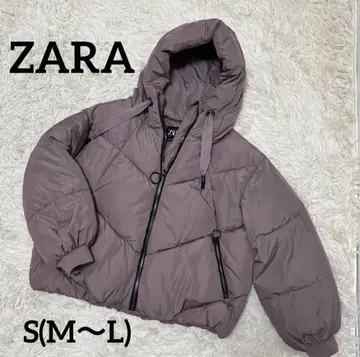 ZARA 자라 다운 자켓 아우터 블루종 핑크 베이지