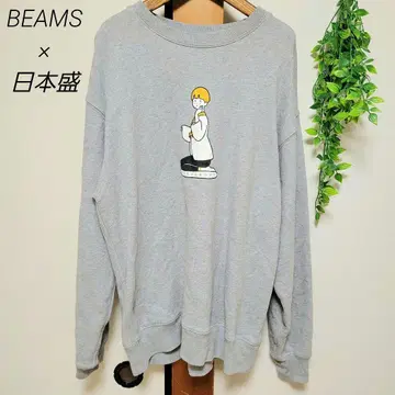 BEAMS 빔즈 일본 콜라보 트레이닝복 XL 그레이 니혼슈키