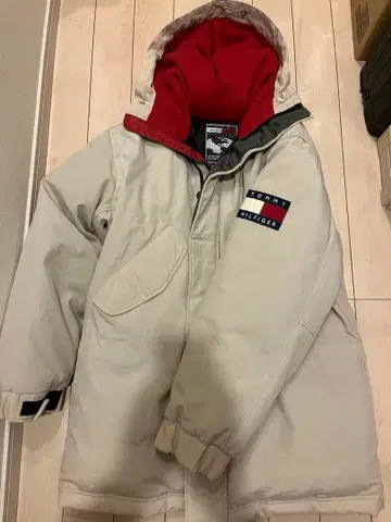 타미힐피거 다운 자켓 타미 후디