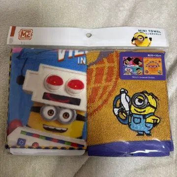 USJ 미니언 미니 타월 세트 25cm x 25cm