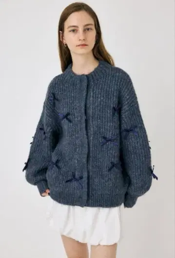 MOUSSY 리본 펜시 가디건