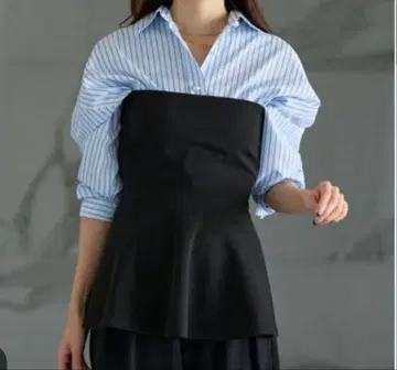 러브티크 봉봉 레이스업 뷔스티에 블랙