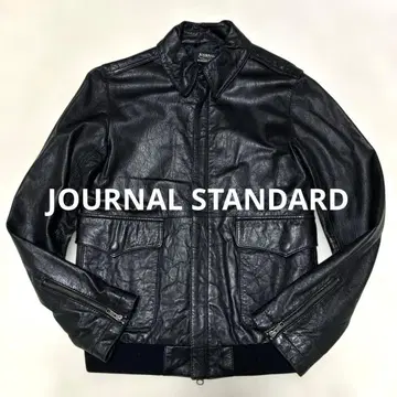 JOURNAL STANDARD 싱글 라이더 램 가죽 자켓