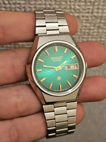 ORIENT 쿼츠 손목시계 그린