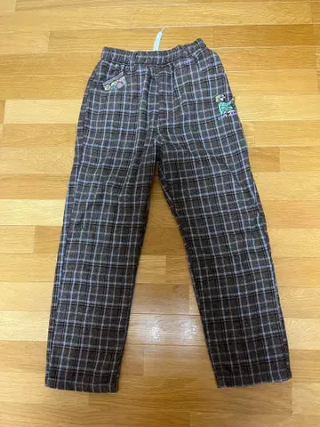 체크 무늬 캐주얼 이지 팬츠