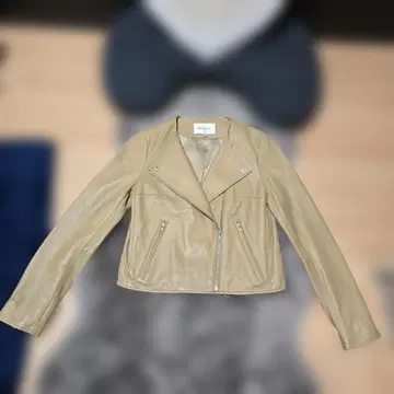 MOUSSY 가죽 라이더 자켓