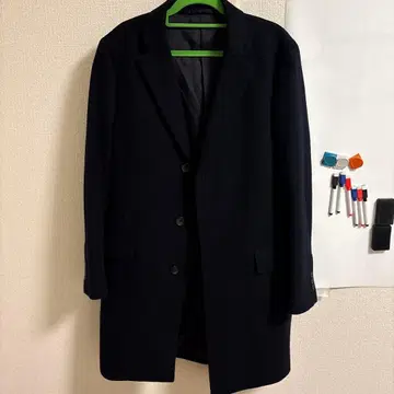 UNIQLO 네이비 체스터 코트 M