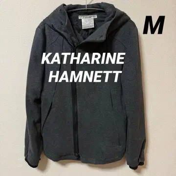KATHARINE HAMNETT 후드 부착 그레이 블루종 아우터