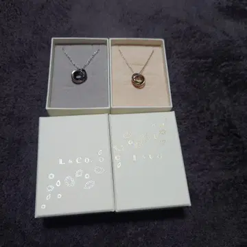 L&CO. 목걸이 2개 세트 페어 목걸이