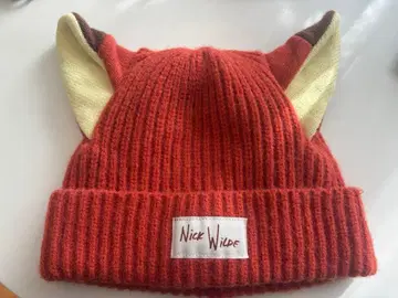 상하이 디즈니 한정판 주토피아 닉 귀 달린 니트 모자