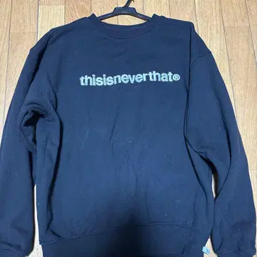 thisisneverthat 블랙 맨투맨 S