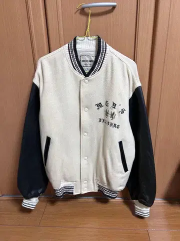 Flandre 플랑드르 80s 스웨이드 가죽 바시티 자켓 빈티지