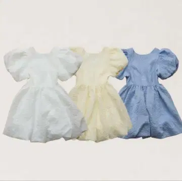 당일 발송! 'Balloon flower' 자카드 원피스