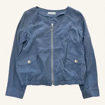 어반 리서치 블루종 자켓 미들 기장 노카라 집업