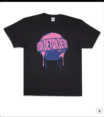 ONE OK ROCK DETOX 그래픽 티셔츠 블랙