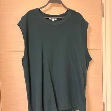 GLOBAL WORK 베스트 L 사이즈 다크 그린