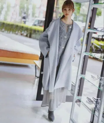 코코딜 리버 울 빅 컬러 코트