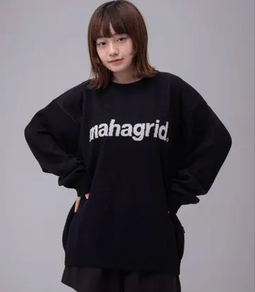 mahagrid 베이직 로고 니트 스웨터 [ L ]
