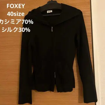 FOXEY 후드 부착 캐시미어 후드티
