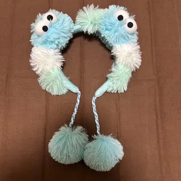 유니버셜 머리띠 쿠키 몬스터 모자 꽁지