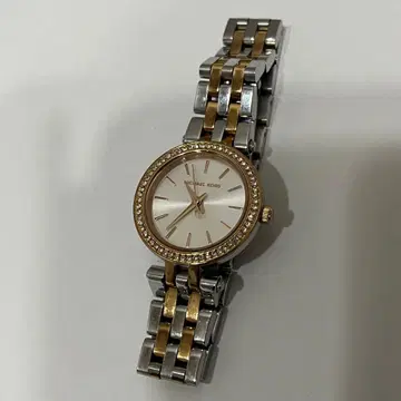 [ 새 배터리/작동 ] MICHAEL KORS 실버 & 골드 손목시계