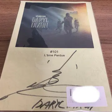 [사인] 워킹 데드: 대릴 딕슨 코야마 리키야 사인 포함 성우 대본