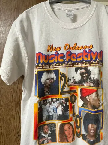 뉴올리언스 음악제 T셔츠 2019년 M 사이즈