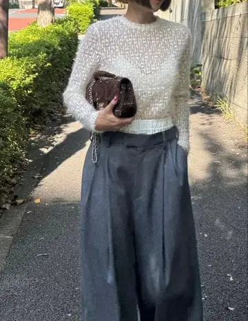 cygne 택 포함 새상품 튤 시어 탑 Beatrice