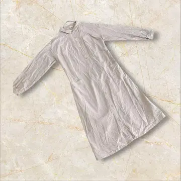 노스 오브제 푸치 긴팔 셔츠 원피스 M 사이즈 베이지 면 100%