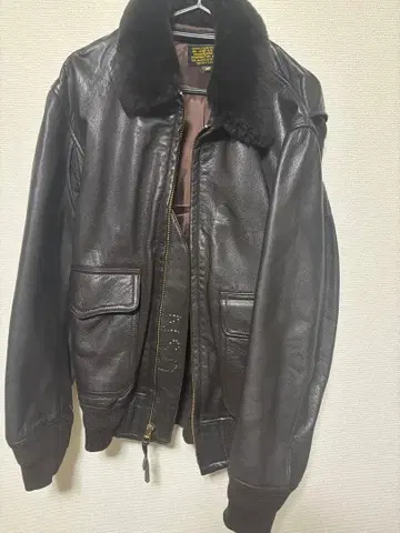 미국 해군 사용 모델 US AUTHENTIC 가죽 자켓 34T