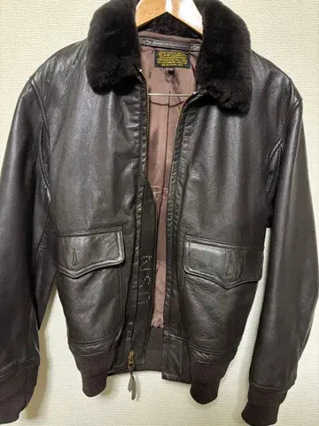 미국 해군 사용 모델 US AUTHENTIC 가죽 자켓 34T