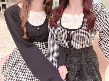 evelyn 하트 비쥬 니트