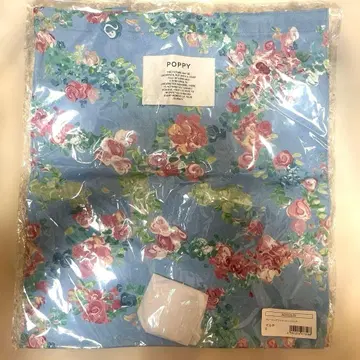 POPPY 아사기니뇨 꽃무늬 토트백 스카이블루 미개봉