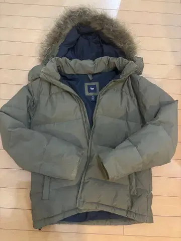 Gap 퍼 후드 다운 자켓 M