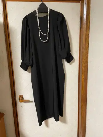 [ 미사용 새상품 ] 블랙 롱 드레스 포멀 사용 가능